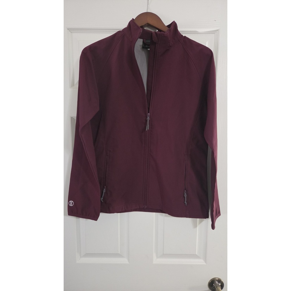 Holloway Soft Shell Womens Zip Up Jacket Golf Wear Burgundy‎ Size Medium